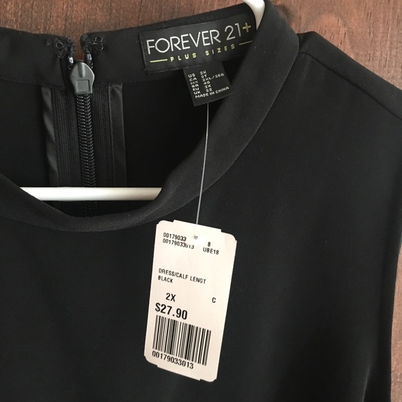 Forever 21 Plus Size Little Black Dress Lot 1X 2X - Picture 4 of 8